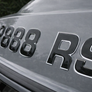 Boat Registration Numbers 3 Inch β Raised 3D Domed Marine Decals, Pre-Aligned, Weatherproof 16 PCS KIT