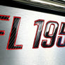 Boat Registration Stickers - Domed Carbon Fiber Numbers with Red Outline