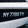 Master Series Chrome Emblem | Boat Identification Number Emblems β 3 Inch Raised 3D Boat Registration Badges