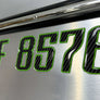 t Registration Numbers Carbon Fiber Green
