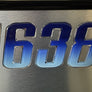 Boat Registration Decals | Domed Boat Registration Numbers | Sleek Blue Shade Custom