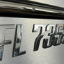 Boat Registration Numbers Emblem Custom Sleek