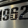 black and chrome boat lettering