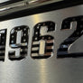 black and chrome boat lettering