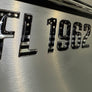 glossy chrome black boat decals