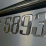 Premium Boat Registration Numbers β Raised Domed Marine Decals | Sleek Chrome Custom
