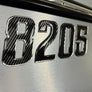 Carbon Fiber with Chrome Trim – Domed Boat Registration Numbers Custom