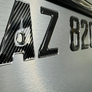 Carbon Fiber with Chrome Trim – Domed Boat Registration Numbers Custom