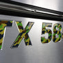 Camouflage Style Chrome Trim | Boat Registration Numbers for Jet Skis β Raised 3D Domed 3 Inch Letters