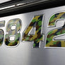 Camouflage Style Chrome Trim | Boat Registration Numbers for Jet Skis β Raised 3D Domed 3 Inch Letters