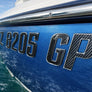 Carbon Fiber with Chrome Trim – Domed Boat Registration Numbers
