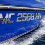 Modern Chrome 3D Boat Registration Numbers – Premium Marine-Grade Lettering 16 PCS
