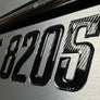 Carbon Fiber with Chrome Trim – Domed Boat Registration Numbers Custom