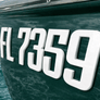 Boat & Jet Ski Registration Numbers – Raised Marine-Grade Emblem | White Emblem Sleek Custom