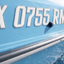 Custom 3D Domed Boat Registration Numbers – Chrome & White | Marine-Grade, UV-Resistant Decals Custom