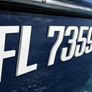 Boat & Jet Ski Registration Numbers – Raised Marine-Grade Emblem | White Emblem Sleek Custom