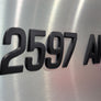 Modern Matt Black Emblem For Boats & Jet Ski Registration Numbers 16 PCS