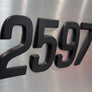 Modern Matt Black Emblem For Boats & Jet Ski Registration Numbers 16 PCS