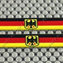 Germany Flag Raised Clear Domed Lens Decal Set 5"x 0.5"