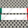 Italy Flag Raised Clear Domed Lens Decal Mini Set 3.5"x 0.35"