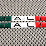 Italy Italia Flag Raised Clear Domed Decal Set 5"x 0.5"