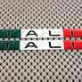 Italy Italia Flag Raised Clear Domed Decal Set 5"x 0.5"
