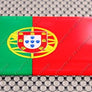 Portugal Flag Raised Clear Domed Lens Decal