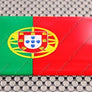 Portugal Flag Raised Clear Domed Lens Decal