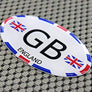 England Great Britain Raised Clear Domed Lens Decal Oval 3" x 1.75"
