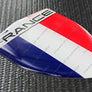 France Flag Raised Clear Domed Lens Decal 3.13"x 4.33"