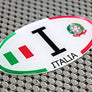 Italy Italia Flag Raised Clear Domed Lens Decal Oval 3"x 1.75"