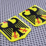 Germany Flag Crest Raised Clear Domed Lens Decal 2"x 2.36"