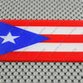 Puerto Rico Flag Raised Clear Domed Lens Decal