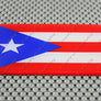 Puerto Rico Flag Raised Clear Domed Lens Decal