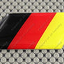 Germany Flag Raised Clear Domed Lens Decal Slanted 3"x 1.5"