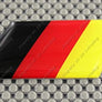 Germany Flag Raised Clear Domed Lens Decal Slanted 3"x 1.5"
