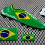 Brazil World Cup Soccer Shoe Raised Clear Domed Lens Decal (4 Piece Set)