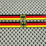 Germany Flag Raised Clear Domed Lens Decal Set 5"x 0.5"