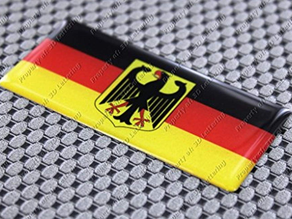 German Coat Of Arms Domed Emblem Decal – Glossy Graphic Sticker For Car Tuning