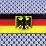 Germany Flag Raised Clear Domed Lens Decal 3"x 1.4"