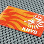 Netherlands Holland Knvb Football Soccer Flag Raised Clear Domed Lens Decal