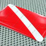 Scuba Dive Flag Raised Clear Domed Lens Decal