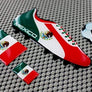 Mexico World Cup Soccer Shoe Raised Clear Domed Lens Decals (4 piece Set)