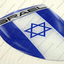 Israel Flag Raised Clear Domed Lens Decal דגל ישראל
