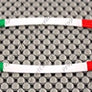 Italy Flag Raised Clear Domed Lens Decal Oval 4.95"x 1.75"