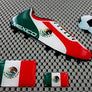 Mexico World Cup Soccer Shoe Raised Clear Domed Lens Decals (4 piece Set)