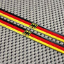 Germany Flag Raised Clear Domed Lens Decal Set 5"x 0.5"
