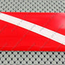 Scuba Dive Flag Raised Clear Domed Lens Decal