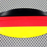 Germany Flag Raised Clear Domed Lens Decal Oval 6"x 3.5"