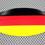 Germany Flag Raised Clear Domed Lens Decal Oval 6"x 3.5"